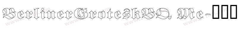 BerlinerGroteskBQ Me字体转换